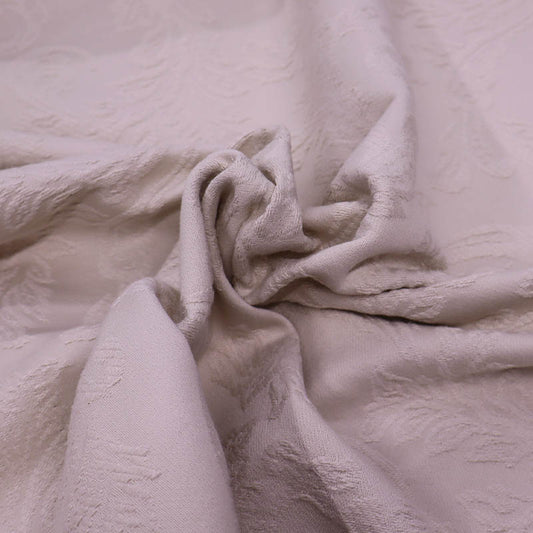 Furnishing Cotton Jacquard - Florets - Putty