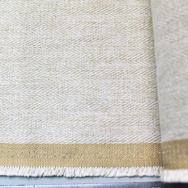 100% Polyester  Cream Herringbone Polyester Upholstery Fabric