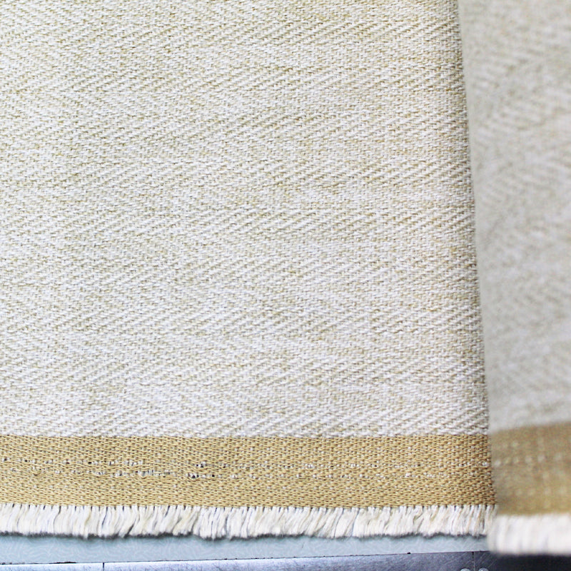 100% Polyester  Cream Herringbone Polyester Upholstery Fabric