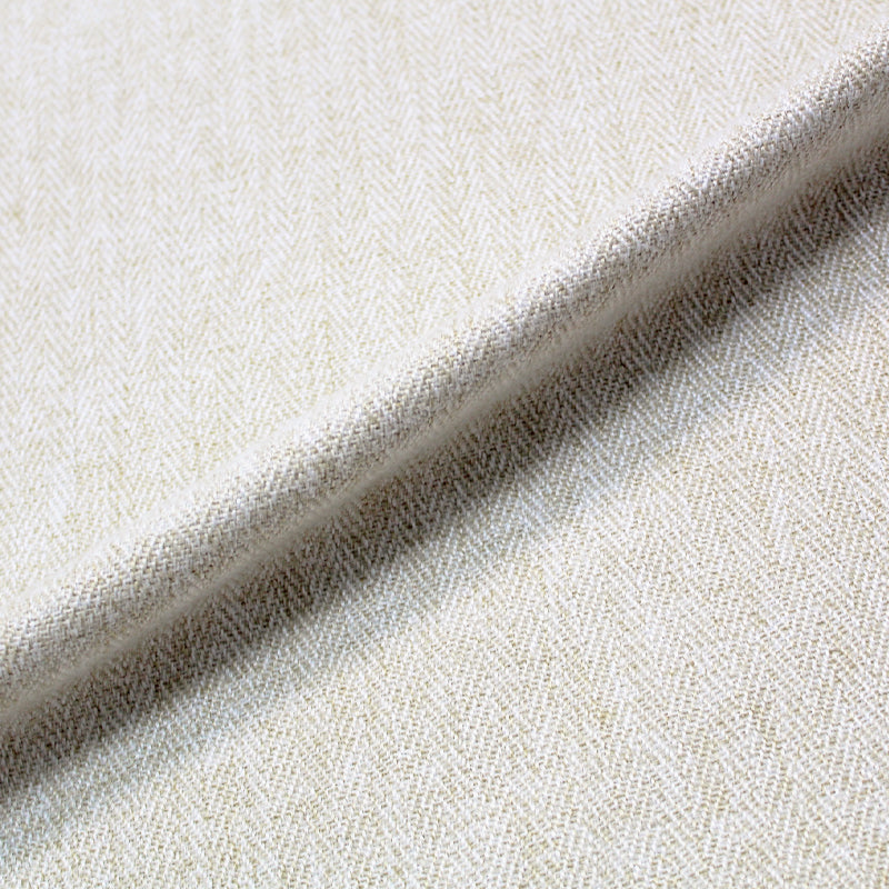 100% Polyester  Cream Herringbone Polyester Upholstery Fabric