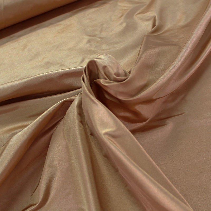 Bronze Brown Furnishing  100% Silk Fabric
