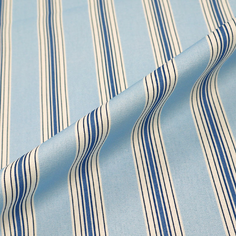 Furnishing Panama - Stripes - Pale Blue and Navy