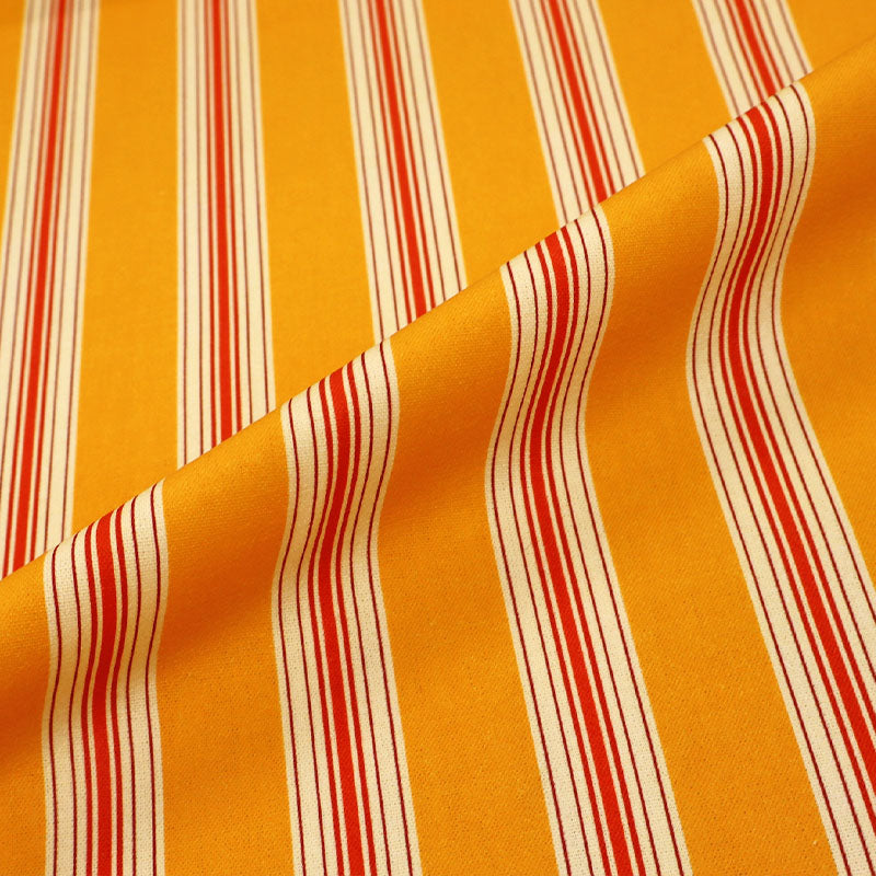 Furnishing Panama - Stripes -Tangerine and Red