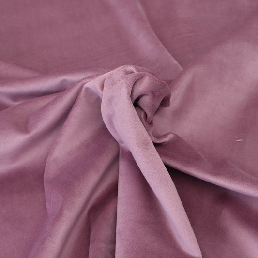 100% Polyester Heather Pink Velvet Fabric for furnishing and dressmaking 