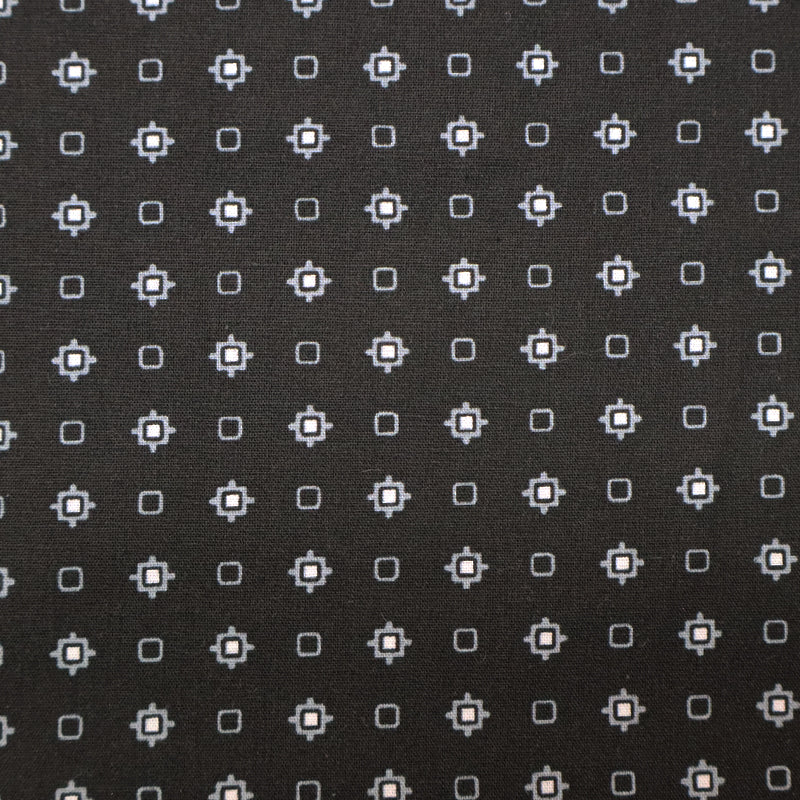 100% Cotton  Black and White Printed Cotton Fabric