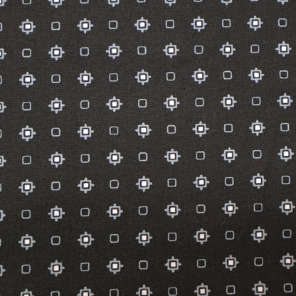 100% Cotton  Black and White Printed Cotton Fabric