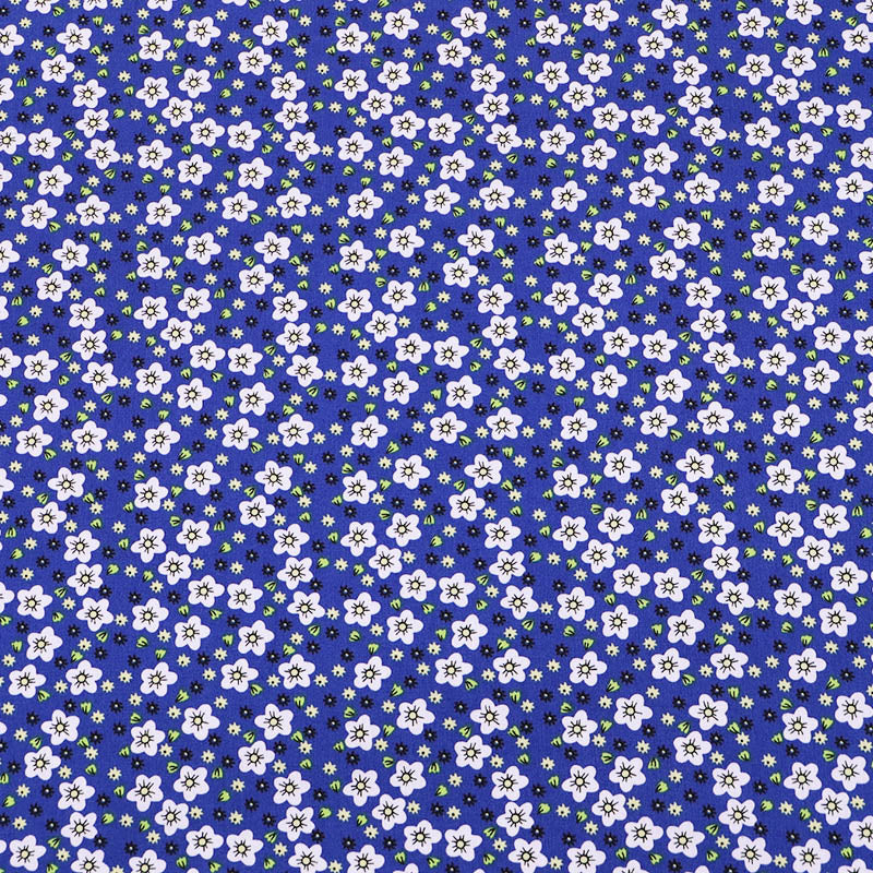 Blue Floral Wide Width 100% Cotton Fabric