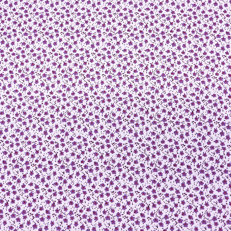 Purple Floral 100% Cotton wide width Fabric