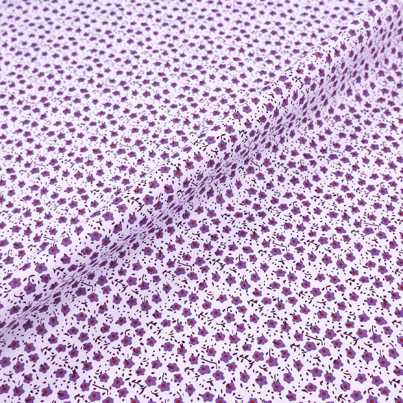 Purple Floral 100% Cotton wide width Fabric