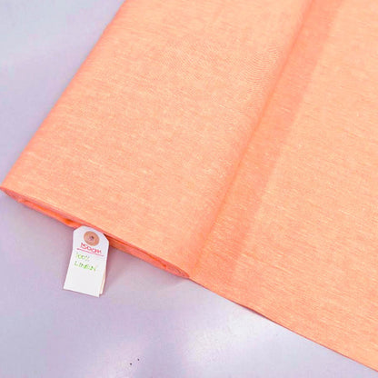 100% Linen Deadstock Lightweight Linen Fabric - Pale Orange