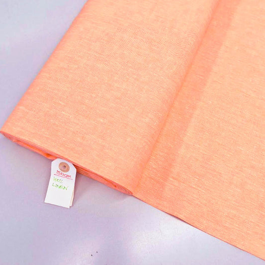 Handkerchief 100% Linen - Plain - Tangerine