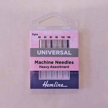 6 heavy assortment sewing machine needles 