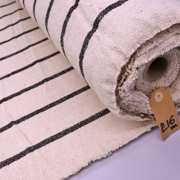 100% Cotton Black Striped Neutral Furnishing Cotton Fabric