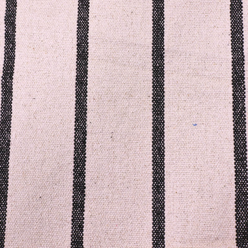 100% Cotton Black Striped Neutral Furnishing Cotton Fabric
