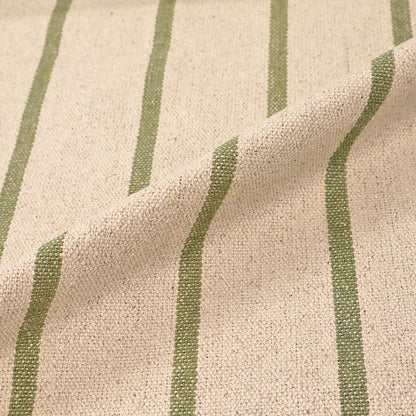 Heavy Weight Cotton - Green Stripe