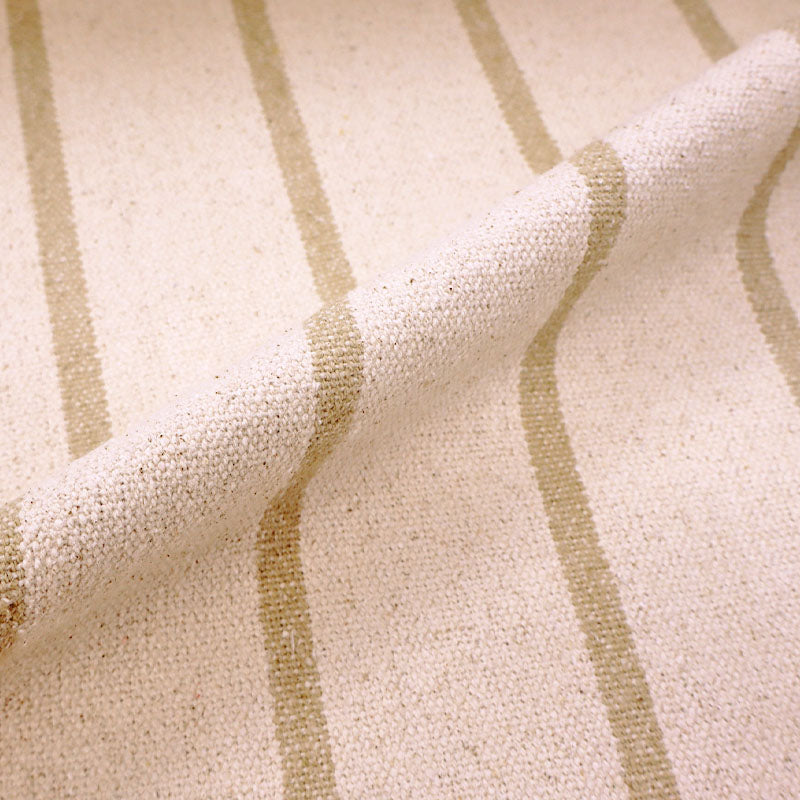 100% Cotton Furnishing Heavyweight Cotton Tan Stripe Fabric
