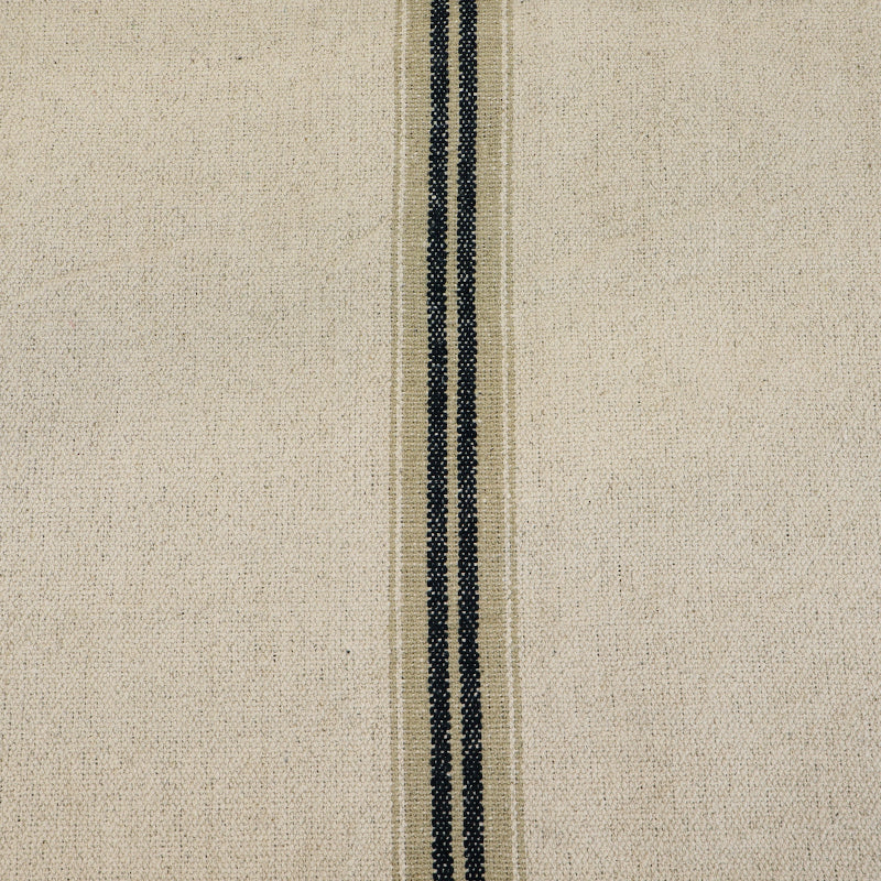 Heavy Weight Cotton - Ticking Stripe - Black