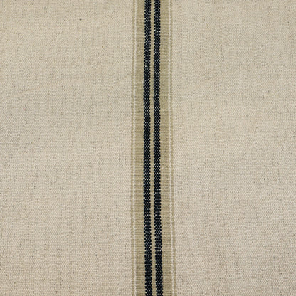 Heavy Weight Cotton - Ticking Stripe - Black