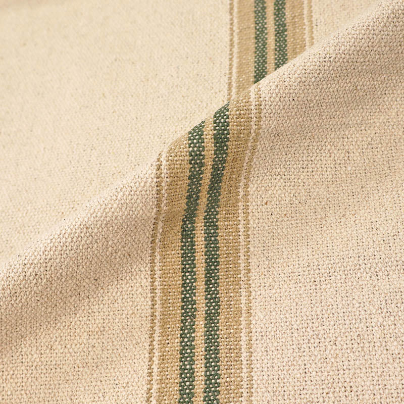 100% Cotton Green Ticking Stripe Fabric