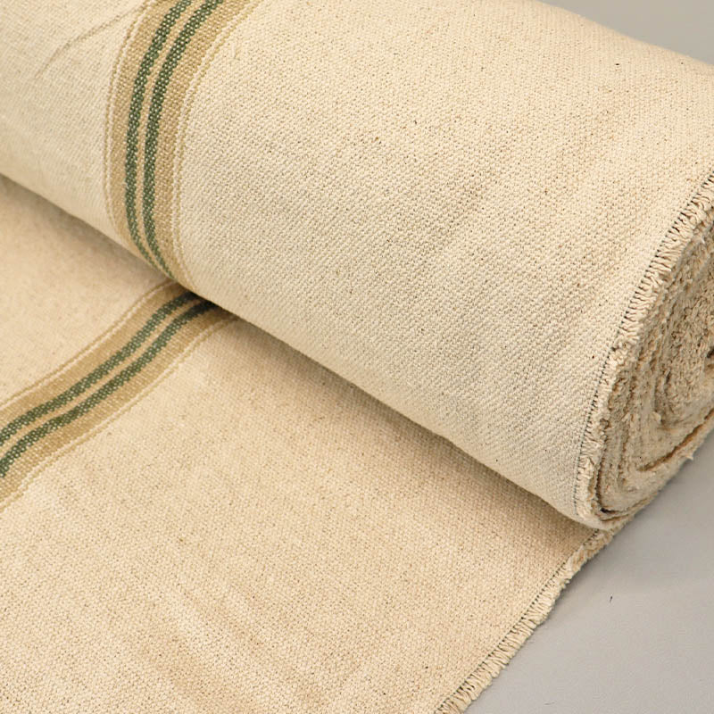 100% Cotton Green Ticking Stripe Fabric