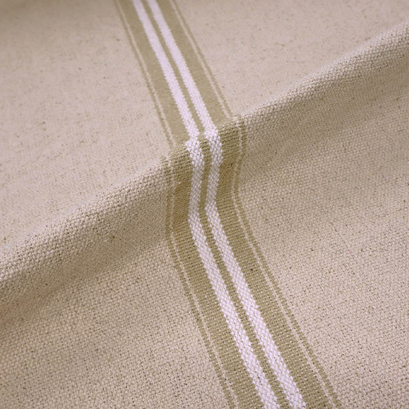 100% Cotton White Ticking Stripe heavy Weight Furnishing Fabric