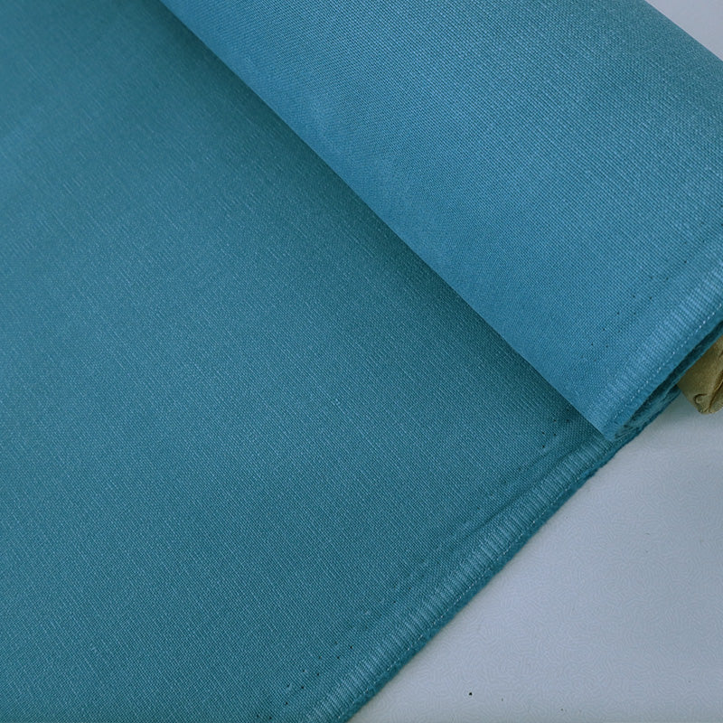 100% Cotton  Brushed Panama Fabric - Peacock Blue