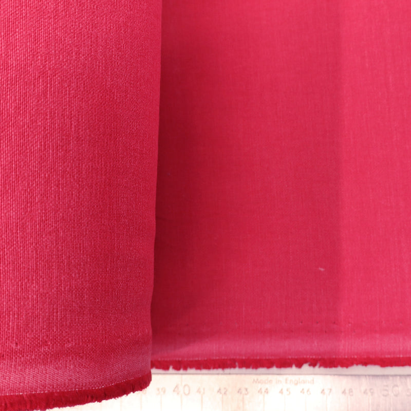 100% cotton Brushed Panama Fabric - Raspberry Pink
