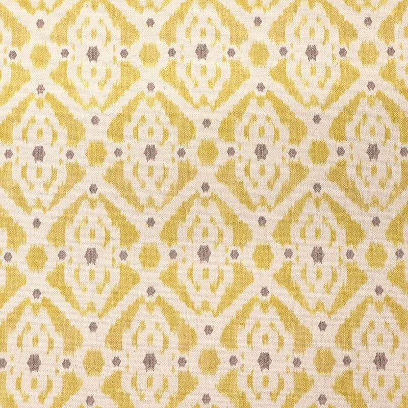 Home Furnishing Ikat Linen Mix Geometric -Stevie in Yellow