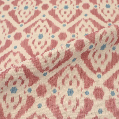 Home Furnishing Linen Mix Geometric Stevie - Pink