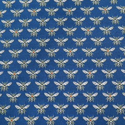 100% Polyester  Blue Bee Design Tapestry Fabric