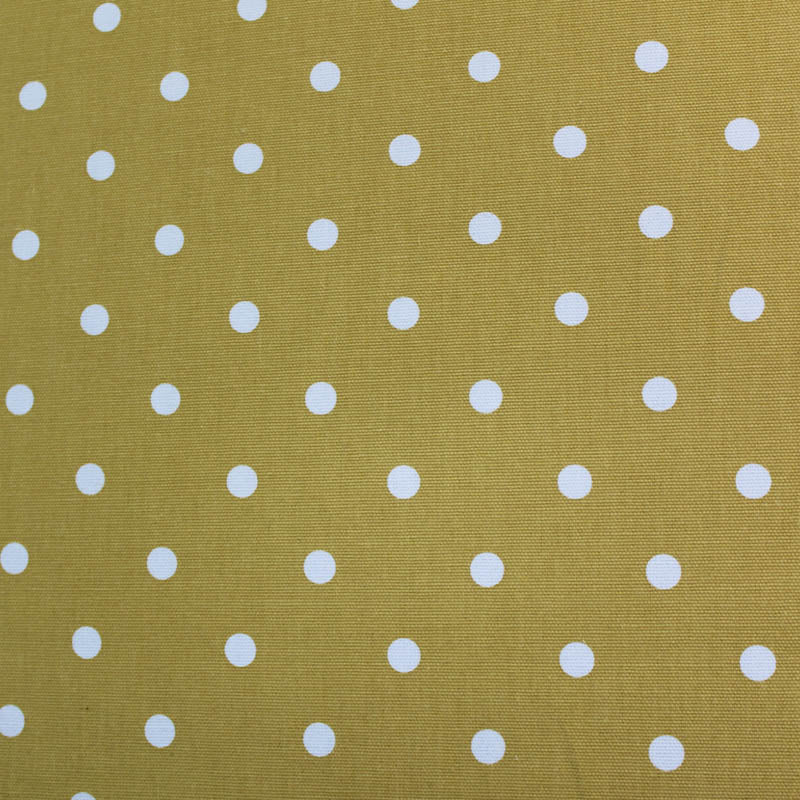 70CM REMNANT Spots Home Furnishing Fabric - Mustard Yellow
