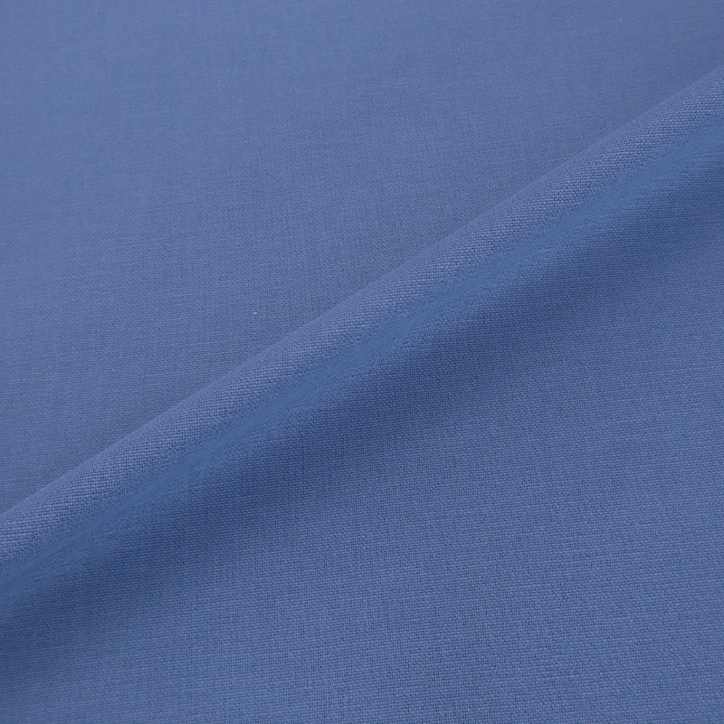100% Cotton  Denim Blue Brushed Panama Fabric