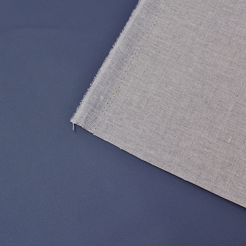 100% Polyurethane  Blue Faux Leather Upholstery Fabric