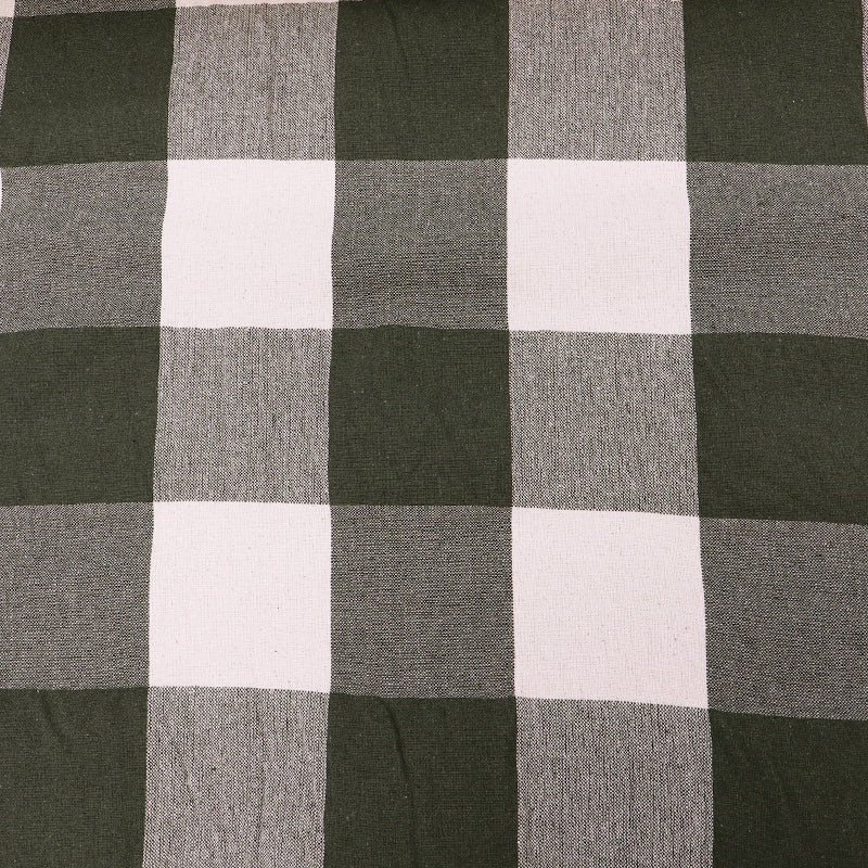 100% Cotton Green Large Gingham Furnishing Fabric
