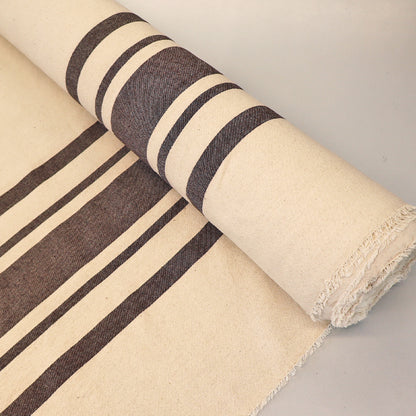 Indian Cotton - BIG Stripe - Chocolate
