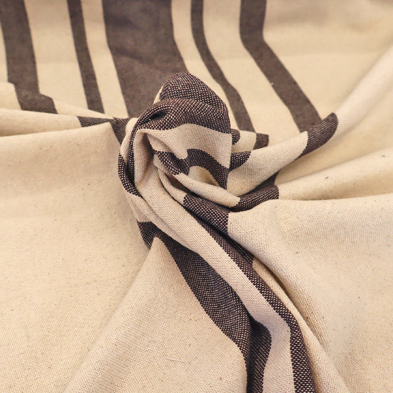 Indian Cotton - BIG Stripe - Chocolate