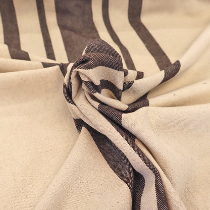 Indian Cotton - BIG Stripe - Chocolate