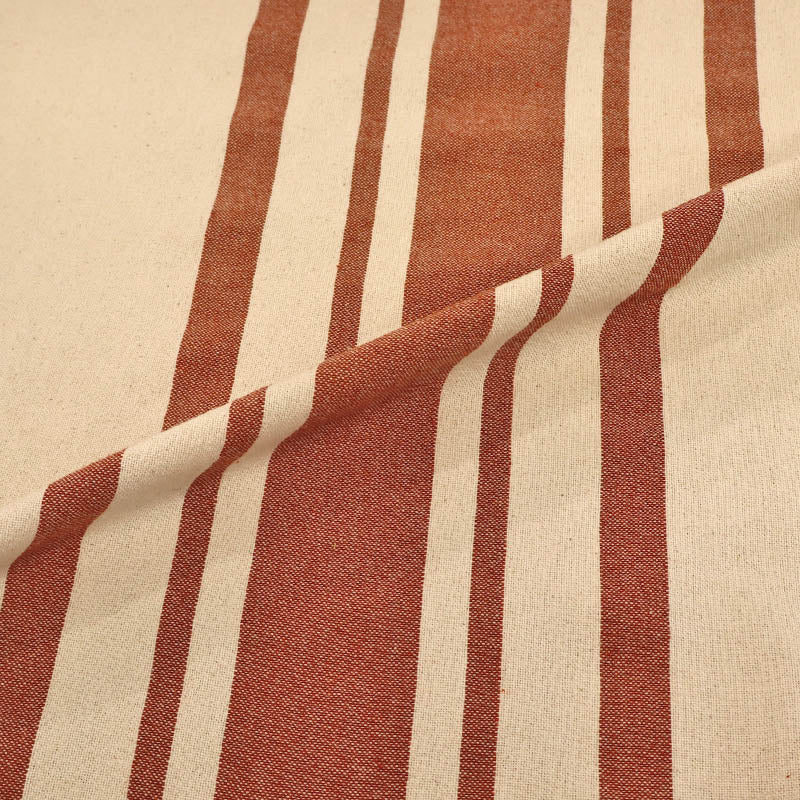 Indian Cotton - BIG Stripe - Ginger Nut