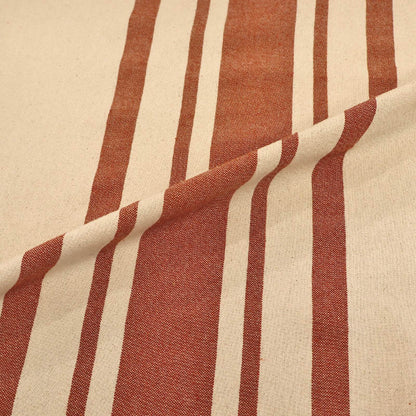 Indian Cotton - BIG Stripe - Ginger Nut