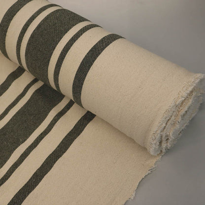 Indian Cotton - BIG Stripe - Khaki