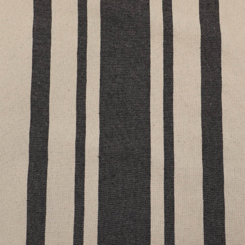 Indian Cotton - BIG Stripe - Soft Black