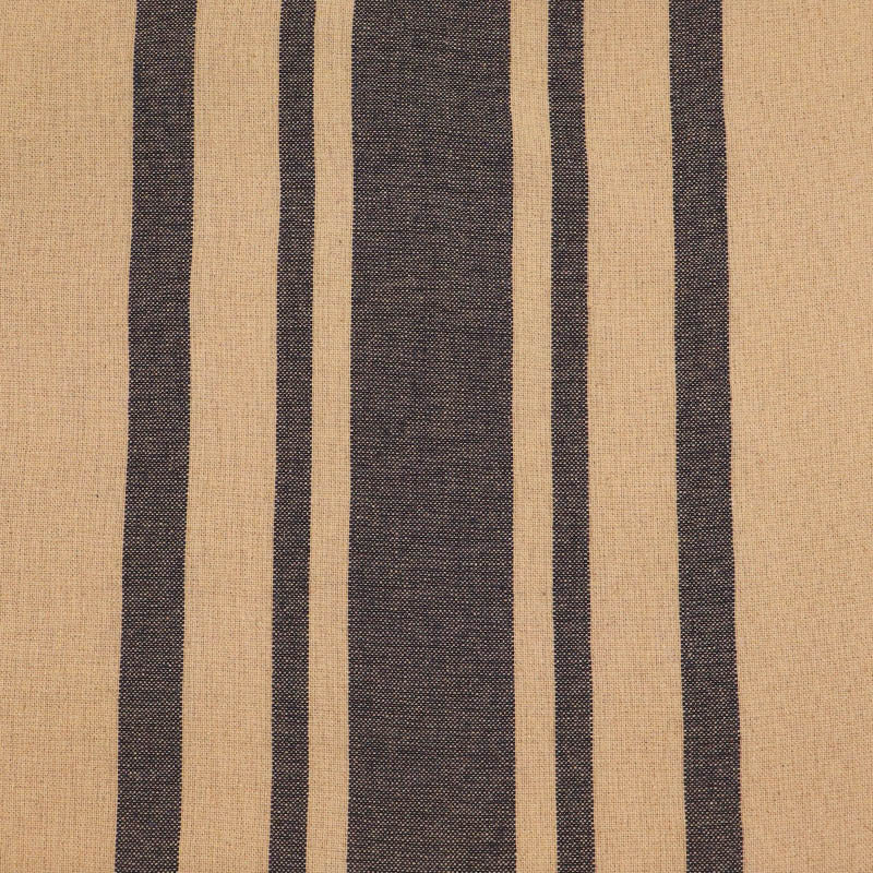 Indian Cotton - BIG Stripe - Tobacco and Black