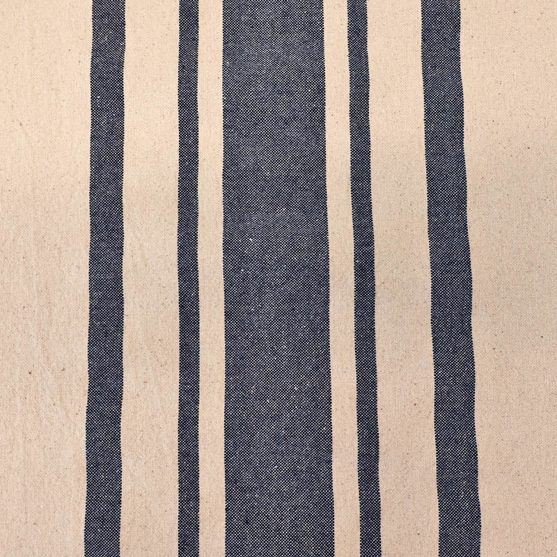 Indian Cotton - BIG Stripe - Washed Navy