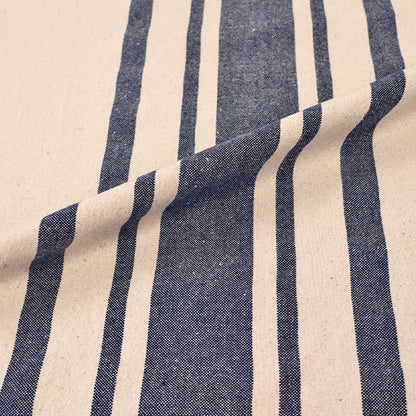 Indian Cotton - BIG Stripe - Washed Navy