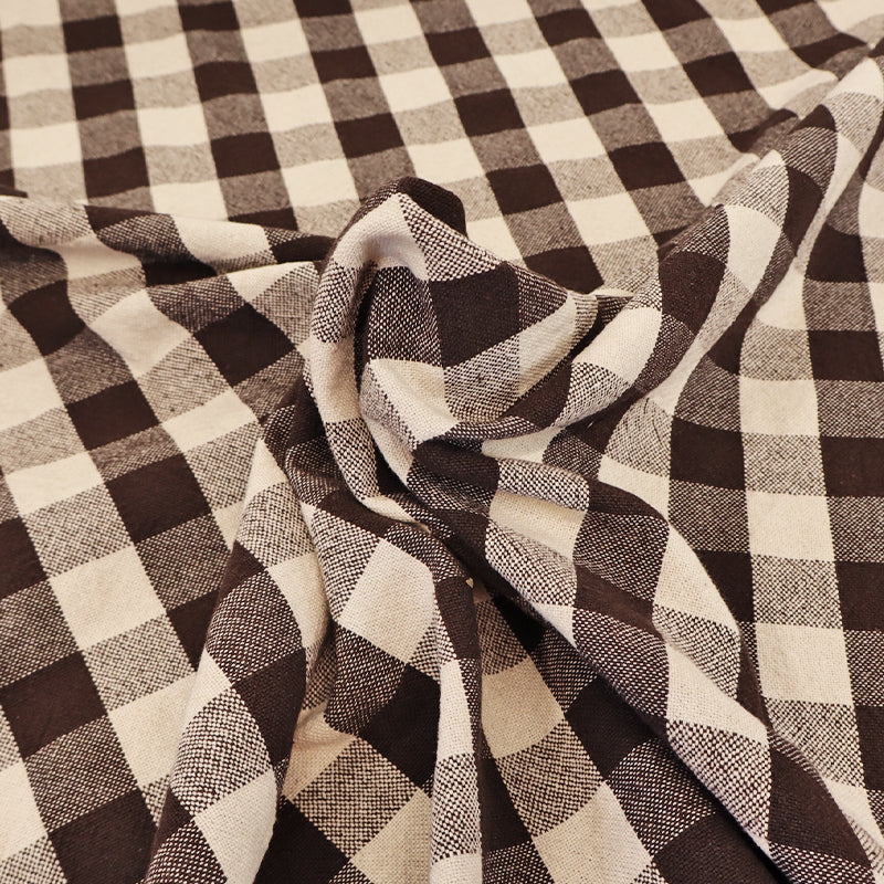 Indian Cotton - 2.7cm Gingham - Chocolate