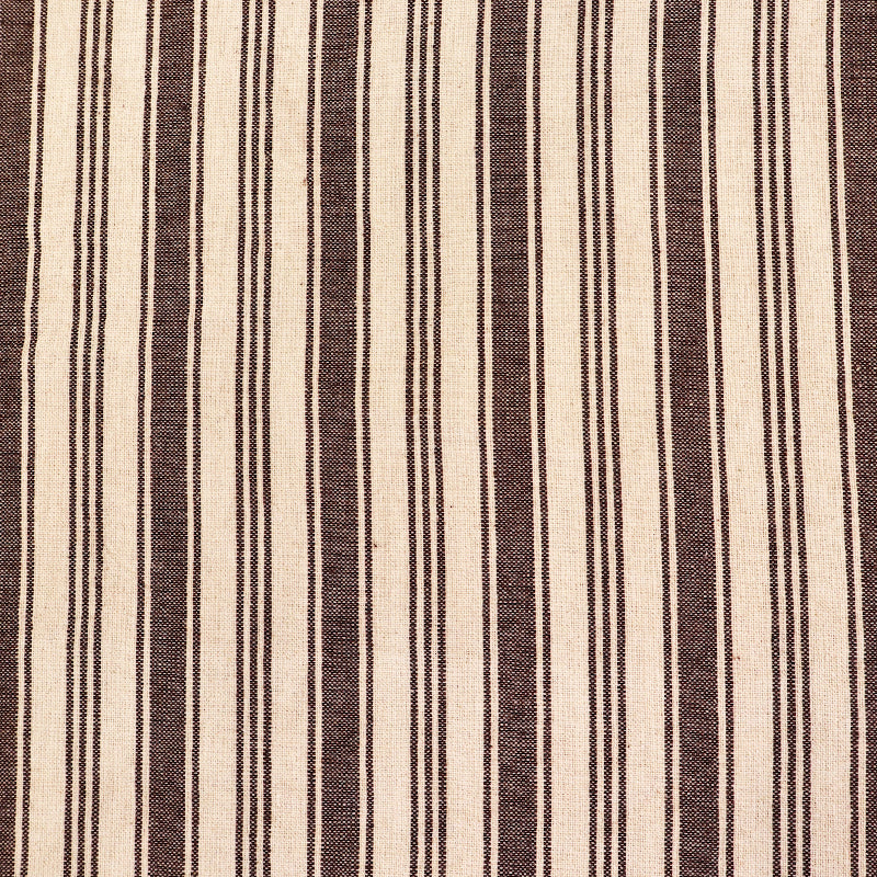 Indian Cotton - Lots of Stripes - Chocolate