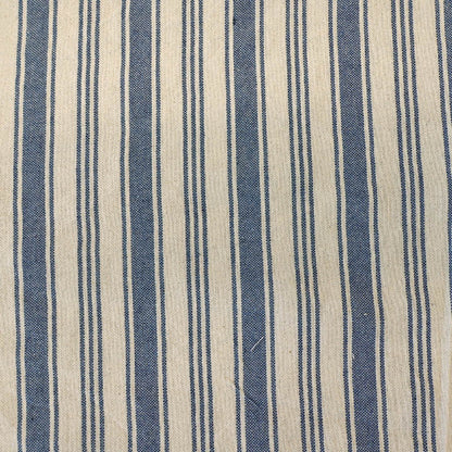 Indian Cotton - Lots of Stripes - Denim Blue