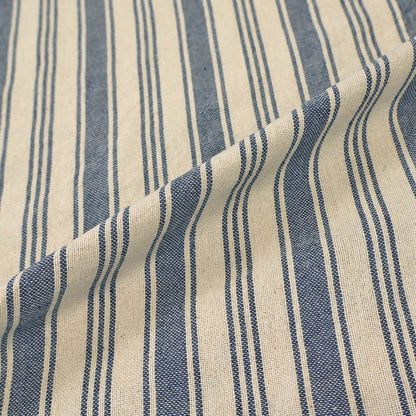 Indian Cotton - Lots of Stripes - Denim Blue