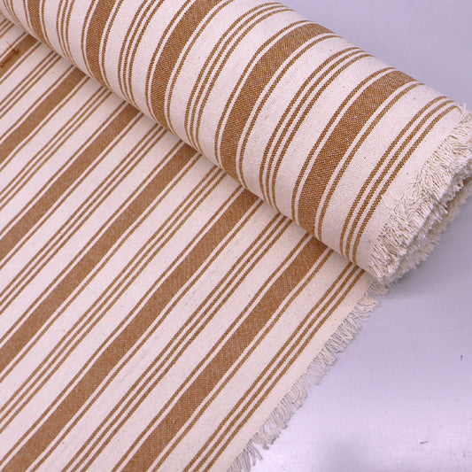 Indian Cotton - Lots of Stripes - Honey