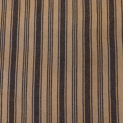 Indian Cotton - Lots of Stripes - Tobacco and Black